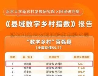 ?數(shù)字鄉(xiāng)村指數(shù)全國百強縣域榜單發(fā)布，位居榜單前十的縣域都做了啥？